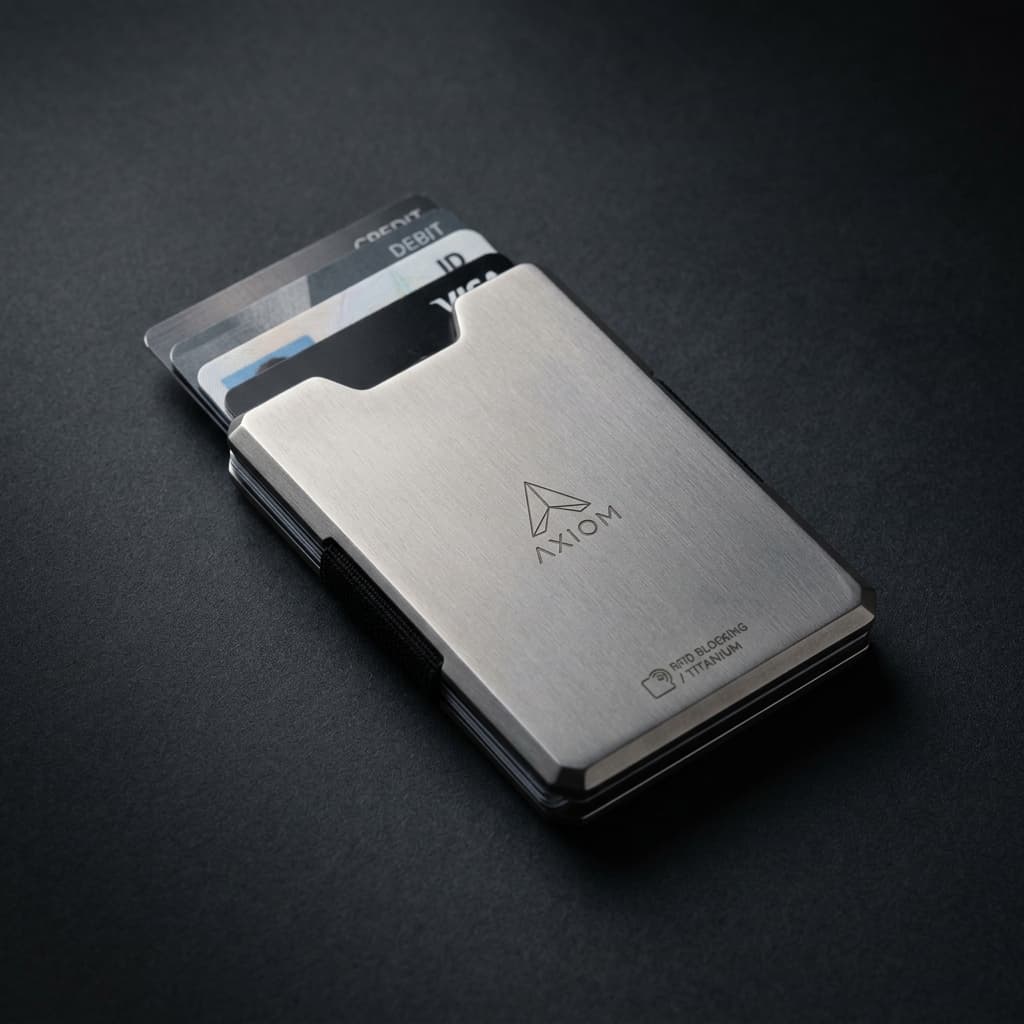 Minimalist RFID Titanium Card Wallet